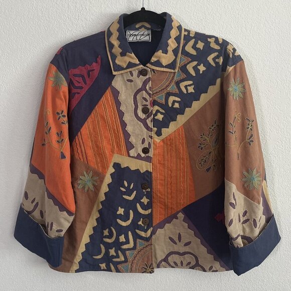 Silver Stream Jackets & Blazers - Vintage Silver Stream Patchwork Jacket